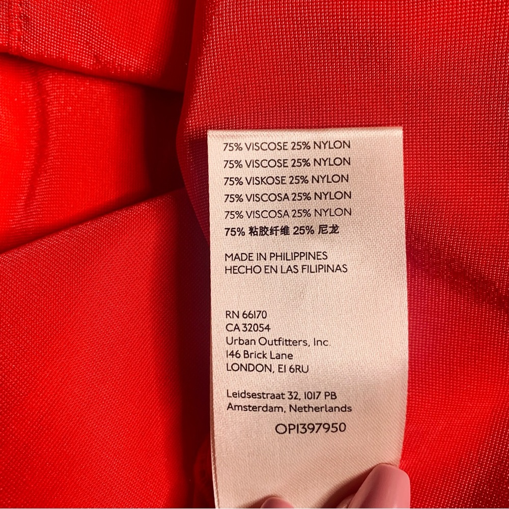 Anthropologie Pilcro Velvet Femme Button Down Shirt in Cherry Red EUC Size 1X - Picture 10 of 15
